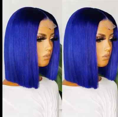 Glamour Blue BOB 13x4 Lace 