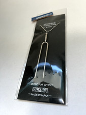 NAKANO A-442hz Mini-Tuning fork Pendant Necklace L34mm Chain:68cm Steal JAPAN