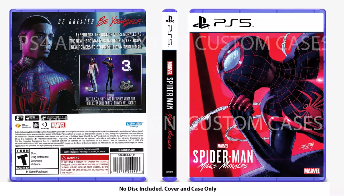 PlayStation 5 Game Case Revealed with Spider-Man: Miles Morales