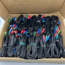 34 3RCA to 3RCA RGB Gold Plated Male Cable Component Video Audio VCR DVD AV LOT
