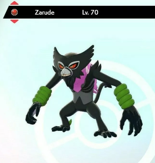 Legit 6IVs! Dada Zarude (Scarf Zarude) + free item for Pokemon Sword/Shield