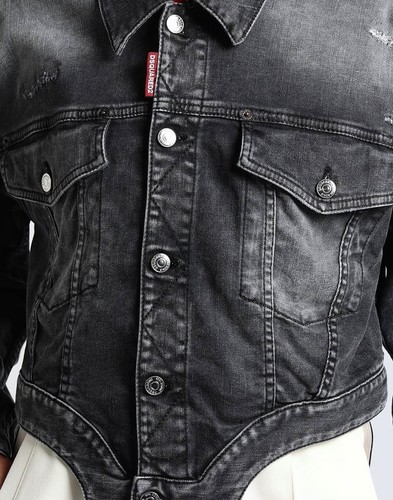 DSQUARED2 DAMEN JACKE RAW CUT JEAN DENIM JACKET MADE IN ITALY S75AM0954S30503900 - Picture 5 of 5