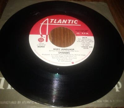 Spinners Body Language Promo Demo NFS Mono and Stereo 7" 45 Atlantic Records - image 1 of 2