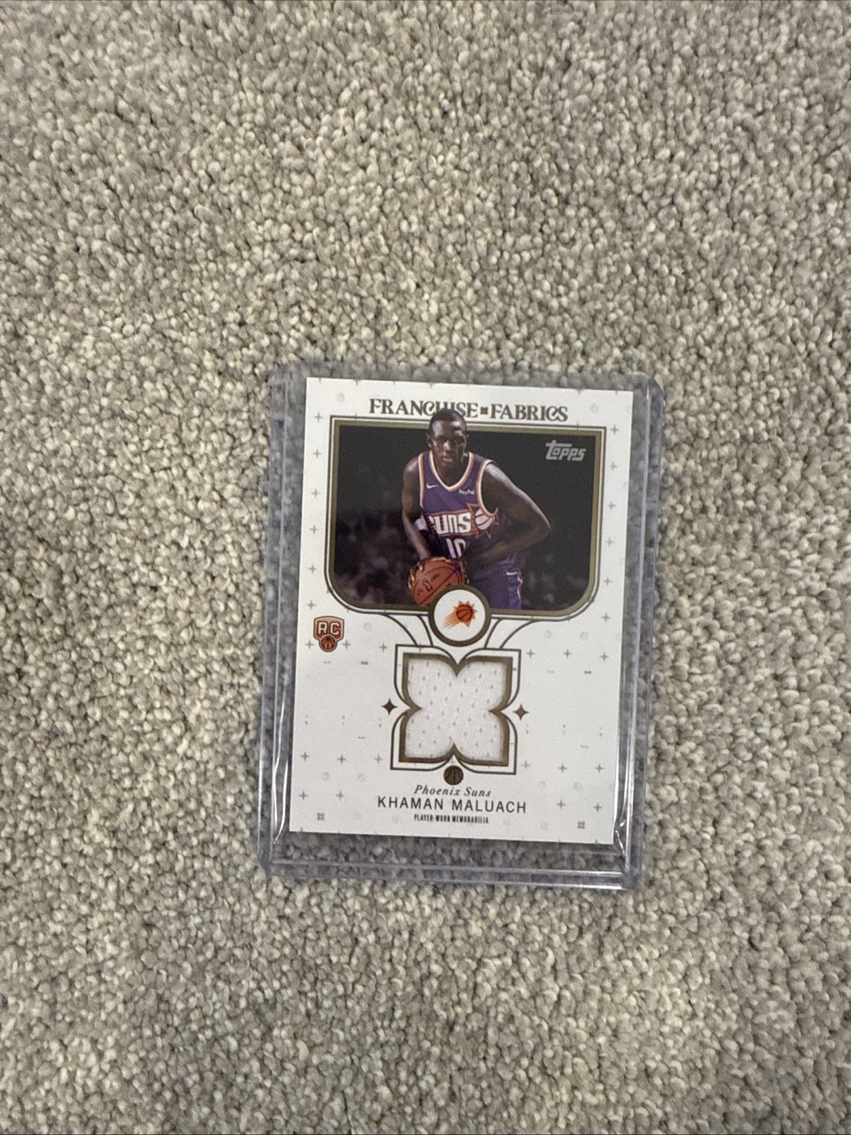 KHAMAN MALUACH 2025-26 Topps FRANCHISE FABRICS Game Worn Jersey Card Patch FF-KM