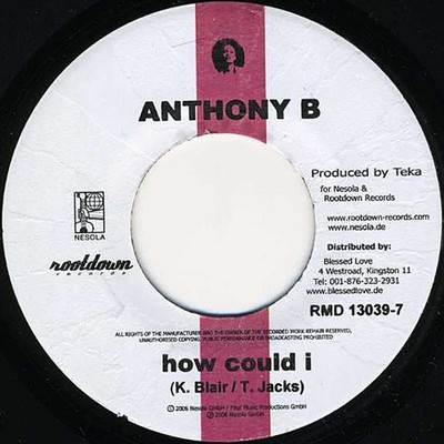 Anthony B / Nosliw - How Could I / Allerletzte Chance (7'') (Near Mint (NM or M-)