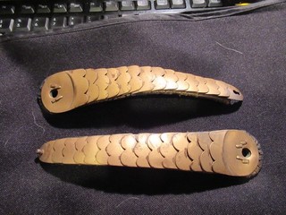 ANTIQUE MILITARY SCALE CHIN STRAPS