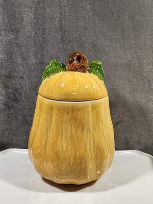 Vintage 1990 H & HD Hearth & Home Squash Canister/Cookie Jar/Fall-Harvest Decor