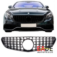 K&Uuml;HLERGRILL GLANZ SCHWARZ GRILL F&Uuml;R MERCEDES C217 A217 S63 S65 VOR FACELIFT