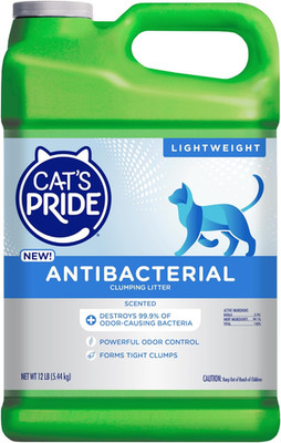 NEW Antibacterial Cat Litter: Destroys 99.9% of Odor-Causing Bacteria - Powerful