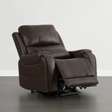 CHITA Power Lift Leather Recliner Chair for Elderly w/ Heat & Massage,Cup Holder