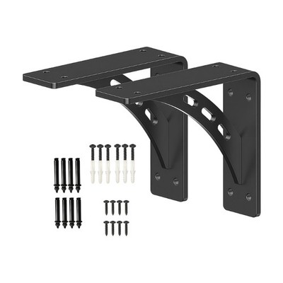 Space Saving Shelf Holder Triangle Bracket Carbon Steel Safety Border TV Support