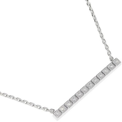 Chopard Ice cube Necklace Diamond 750WG P0067487