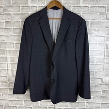 Brooks Brothers Explorer Regent Fit Blazer 46R Navy Blue Glen Plaid Wool Blend