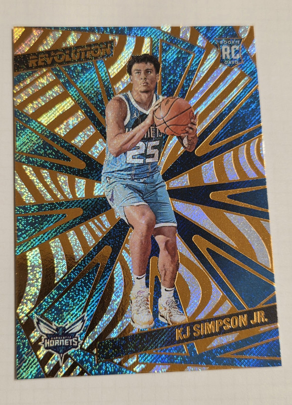 2024-25 Panini Revolution Rookies #117 KJ Simpson Jr Charlotte Hornets RC MINT