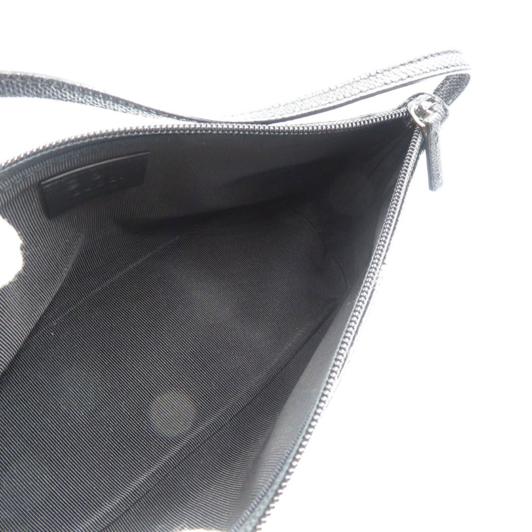 Gucci Lizard Black Handbag Accessory Pouch Gold Hardware Used thumbnail 3