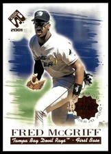 2001 Pacific Private Stock PREMIERE DATE/90 / Fred McGriff INSERT / 4/90