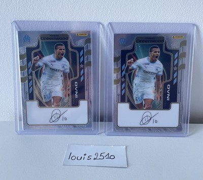 2 Auto Print Mason Greenwood - Panini OM Olympique De Marseille 125 Jahre Selten 