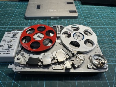NAGRA SN Vintage Reel-to-Reel Tape Recorder Mechanism with Reels