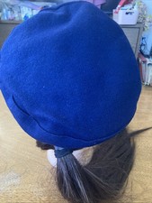 Vintage Beresford Women\'s Blue Wool Military Style Pillbox Hat Gold Eagle Button Military Vintage Hats for Women for sale | eBay main image 3
