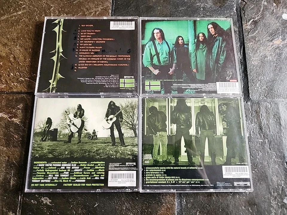 Type O Negative 4 CD Lot The Feces Slow Deep Hard October Rust World Coming Down - Image 2 of 4