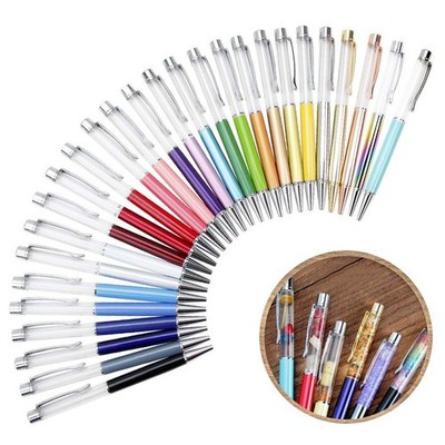 Colorful Fillable Ink Empty Tube Ballpoint Pens Floating DIY Pens,Building Yo...
