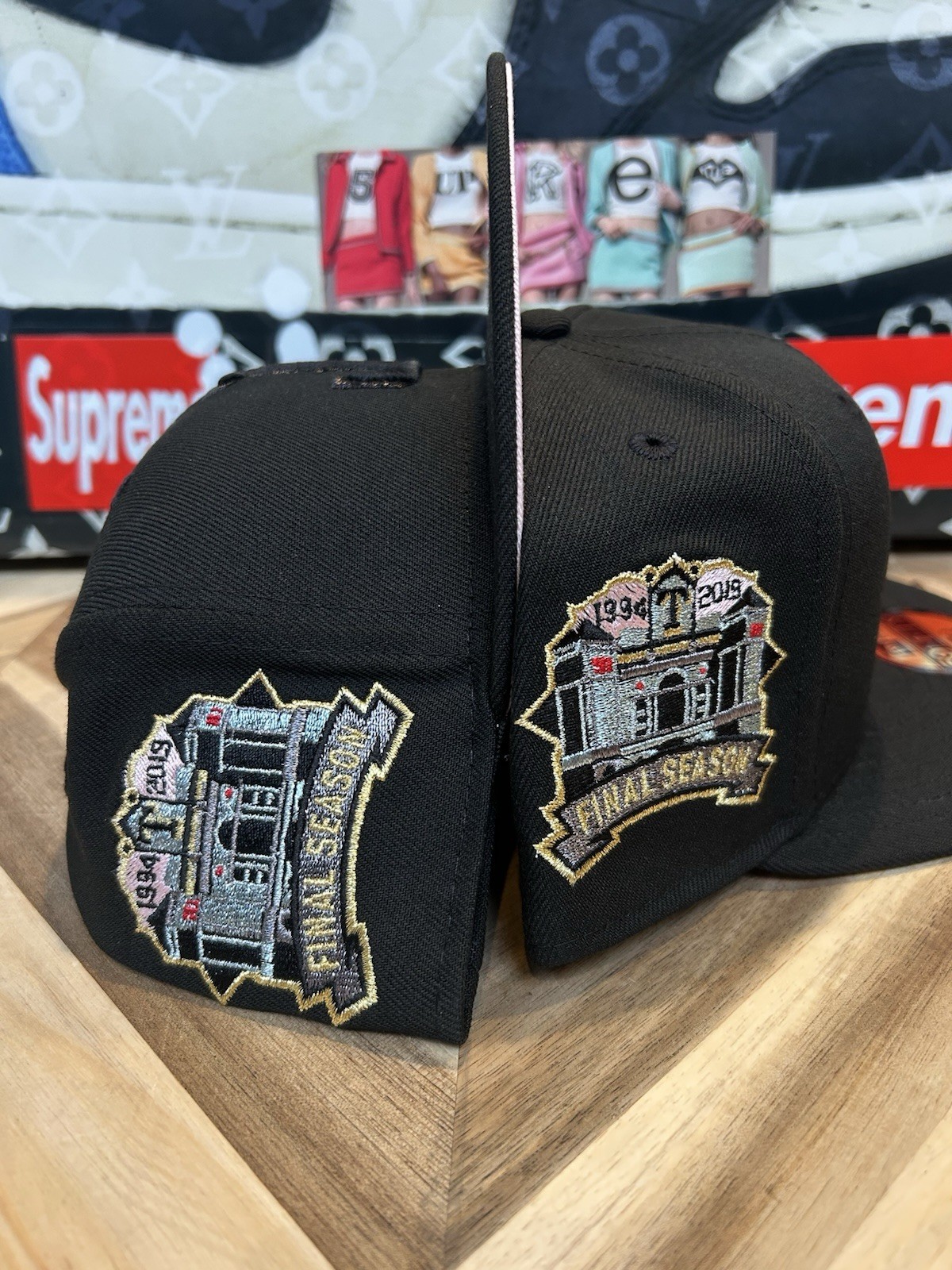 New Era Upside Down Black Cat Texas Rangers Pink Uv 7 3/8 Sold Out Rare image 3
