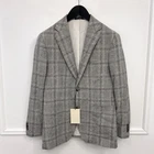 Men Suitsupply Blazer Havana Ethomas Wool Silk Linen Plaid 25 EU50S US40S