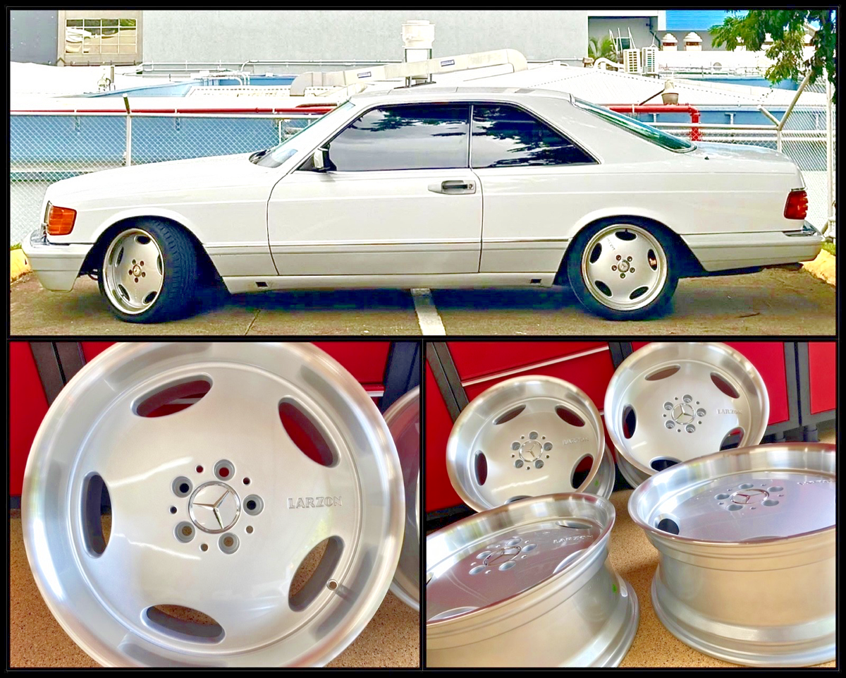 MERCEDES BENZ 18 INCH RIMS WHEELS SET4 NEW 18/8.5 18/9.5 FIT 126