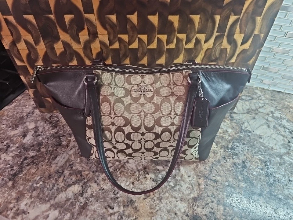 BORSA A TRACOLLA COACH AVA TOTE IN SIGNATURE 37231 BORSA A TRACOLLA BORSA A MANO PORTAFOGLIO