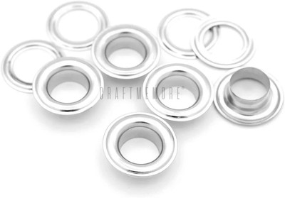 3/8'' (10MM) Hole 100 Sets Grommets Eyelets with Washers for Clothes, Leather,
