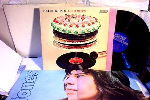 THE ROLLING STONES  LP "Let it Bleed" ORIGINAL 1969 LONDON w POSTER  EX/NM-