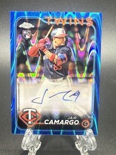 2024 Jair Camargo Topps Chrome Update Rookie Auto Blue Raywave /150 #AC-JAC