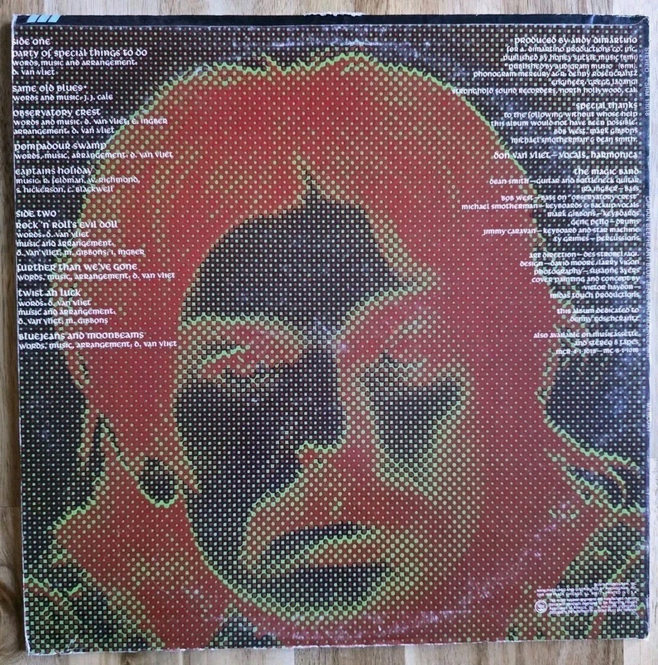 Captain Beefheart And The Magic Band 🥇 Bluejeans & Moonbeams 1974 1st Press - Image 2 of 4