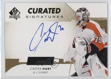 2022-23 SP Authentic SP Curated Signatures /99 Carter Hart #SPC-CH Auto