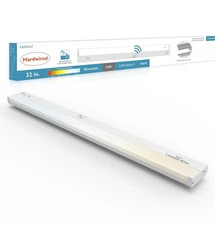 Under Cabinet Lighting Motion Sensor Hardwired, 32 Inch 16W Dimmable, 5 CCT 2...
