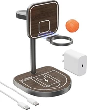 KU XIU Aluminum Alloy Magnetic Wireless Charger Stand for iPhone/iWatch/AirPods