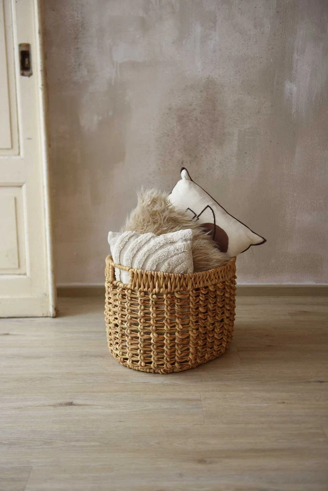 Dekokorb WODA Wasserhyazinthe 48x38x36 cm Natur Oval - Bild 2 von 4