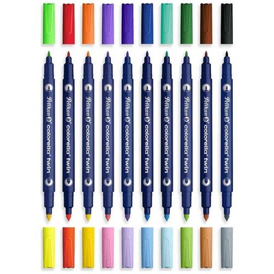 PELIKAN Fasermaler Colorella Twin 1+4 mm 20 Farben