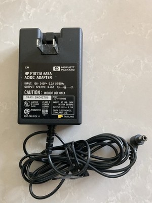 OEM HP F1011A #ABA AC/DC Adapter 12V 0.75A For 200LX 100LX 300LX Jornada +