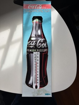 New in Box 1998 Coca-Cola Bottle Shaped Thermometer