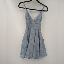 NWT LULU'S Dress Small Days of Beauty Floral Burnout Skater Strappy Back Mini