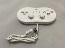 OEM Nintendo Wii & Wii U Classic Controller White Pro RVL-005