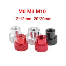 M6 M8 M10 Type Aluminium Alloy Knurled Thumb Nuts Blind Hole Hand Grip Knob Nuts