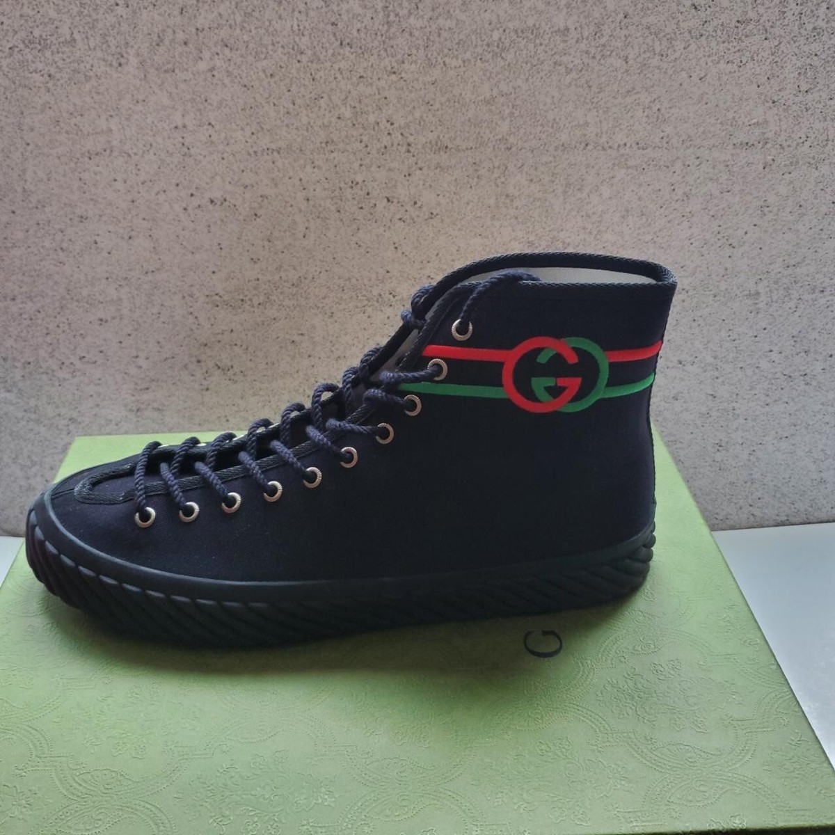 NEW AUTHENTIC GUCCI INTERLOCKING G HIGH TOP MEN