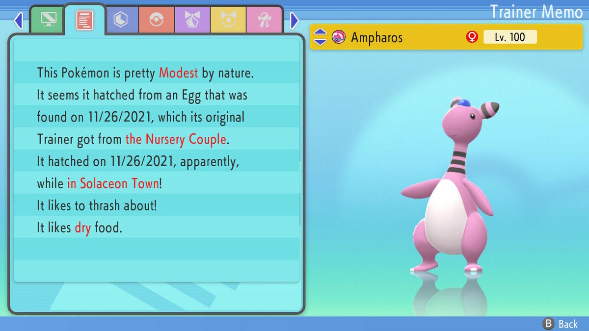 Shiny AMPHAROS 6IV / Pokemon Brilliant Diamond and (Download Now) 