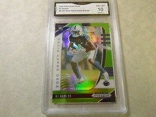 K.J. HAMLER BRONCOS 2020 PRIZM DRAFT PICKS GREEN PRIZM RC #66/125 GRADED 10