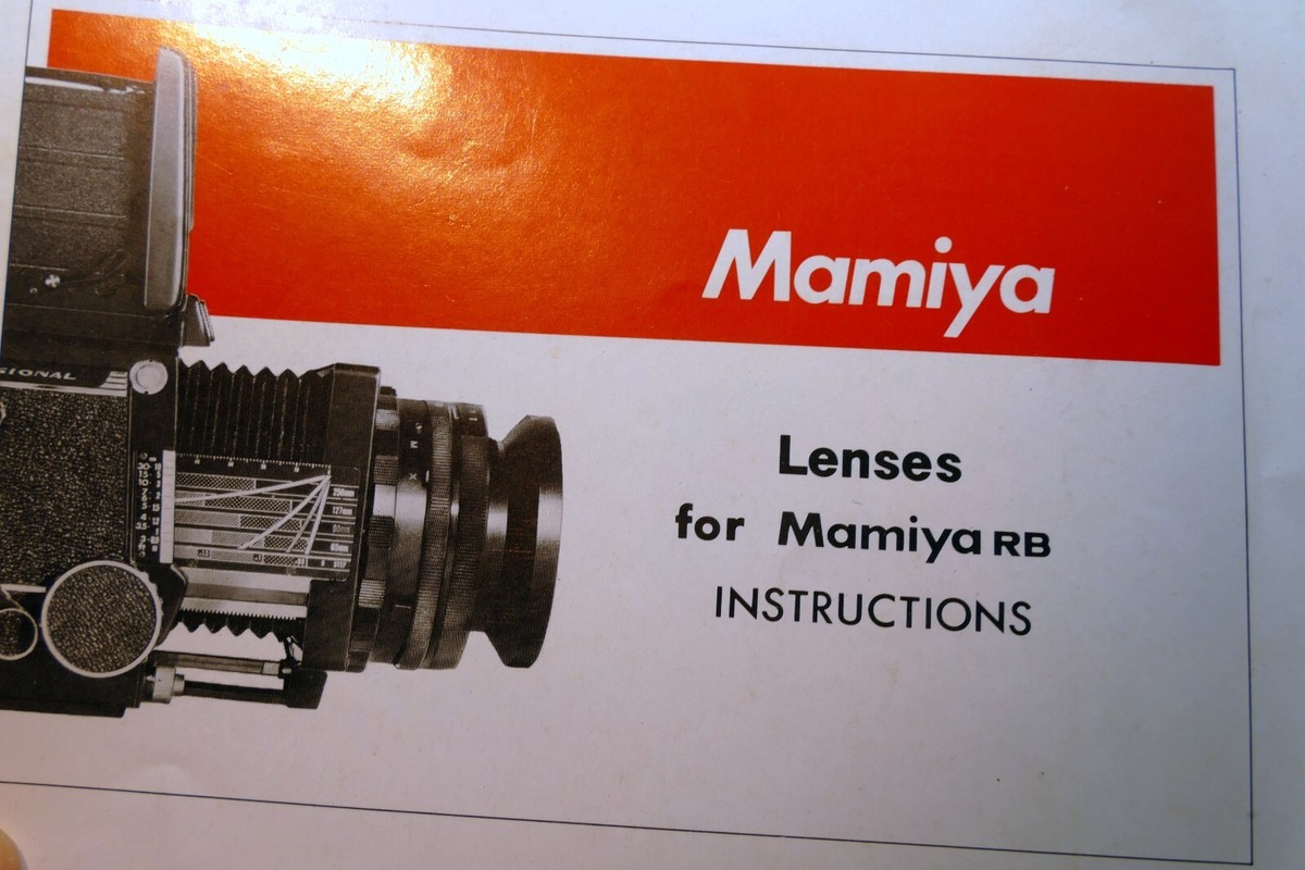 Mamiya RB67 6X7 Lens Specifications Brochure