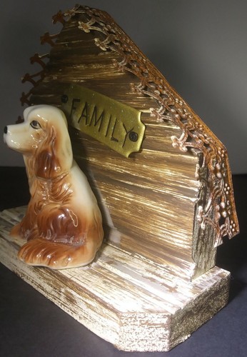 Kathleen Taylor Studio Wall Art "Family" Distressed Wood Dog House Dog Figurine - Picture 8 of 12