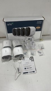 Arlo Essential 4 Wire free Spotlight Security Cameras White