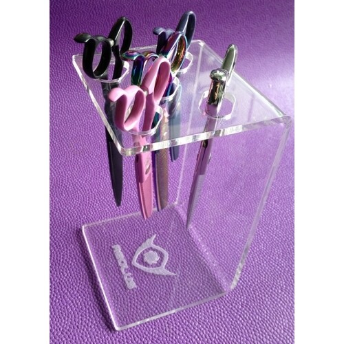 Aeolus Acrylic Scissor Holder Display Stand 5 Scissors Dog Pet Grooming